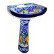 Mexican Talavera Pedestal Sink Puebla